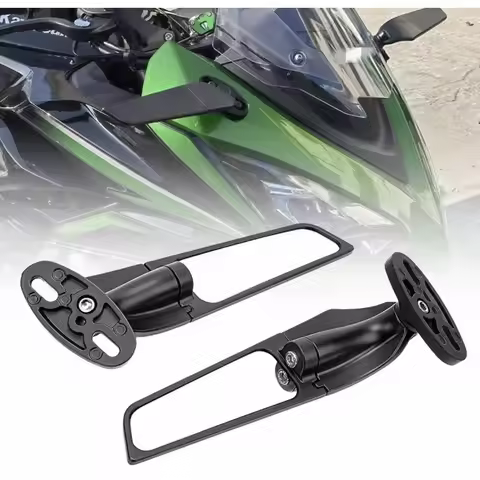 Motorcycle 2PCS Mirrors winglet Wind Wing Adjust Side For YAMAHA YZF R1 R6 R3 R7 Honda CBR300 CBR600