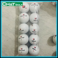 Bóng golf Wilson trắng sáng cấu tạo 3 4 lớp đẹp chuẩn chính hãng chất lượng cao