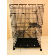 3 TIER CAT CAGE RUST RESISTANT IRON PLATFORM (1326AC)