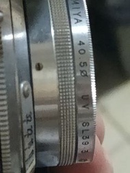 保護鏡 稀有 mamiya 40.5mm 半格機 雙眼相機 銀環