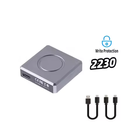 2230 M.2 NVMe SSD Enclosure USB 3.2 Gen 2 10Gbps to NVMe PCI-E M.2 SSD Case External SSD for iPhone1
