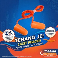 3M 1110 Corded Soft Foam Earplugs