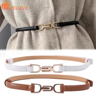 Fashionable PU Leather Alloy Belt - Elegant Dress Girdles - Simple Slim Waistband for Suits for Woma