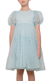 Petite Amalie Girl's Ella Embroidered Dot Dress (Little Kids/Big Kids)