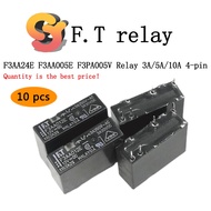 [Ready Stock Supply] 10pcs F3AA012E Relay F3AA024E F3AA005E Normally Open 4 Pins 3A/5A/10A Relay