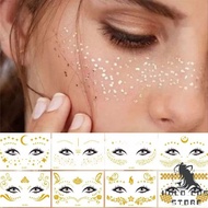 Holo_Cos | Gold Face Stickers Face Tattoo/s Gold Face Stickers Temporary Tattoo/s Makeup Accessories