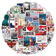 50Pcs/Set ❤ British Culture & Art Series 02. London Travel Stickers ❤ Waterproof Fashion DIY Doodle 