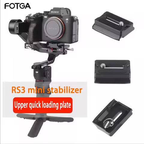 FOTGA Quick Release Plate For DJI Ronin RS3 mini RS3 PRO/3/2/C2 RS4/RS4 PRO Stabilizer Tripod Monopo