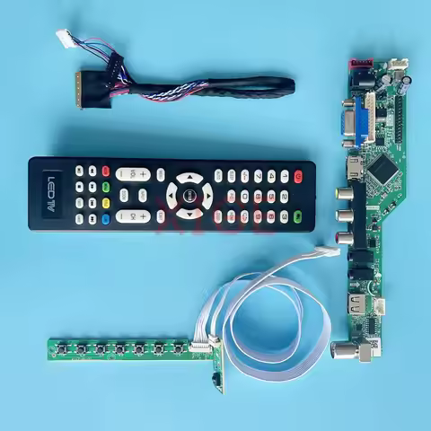 For LP140WH1 LP140WH4 Monitor Controller Driver Board 40 Pin LVDS Analog TV Laptop Screen 1366*768 D