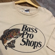 Kaos Tshirt Vintage BASS PRO SHOPS Fishing Mens Second Original