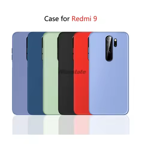 For Xiaomi Redmi 9 Ultra-thin Matte colorful Case for Redmi9 silicone TPU Case Cover For Redmi 9 Mat