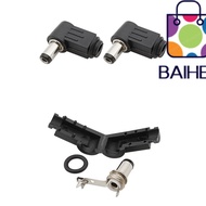 BAIHEE 90 Degree Welding Connector, Socket 5.5x2.1mm 5.5x2.5 mm DC Power Male Plug, DC Power Male Pl