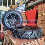 RODA BAN KARET VELG COMPLETE HAND TRAKTOR TANGAN QUICK RING 12"