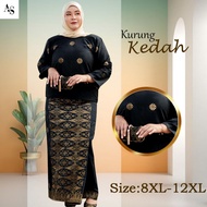 Plus Size 8xl - 12xl | Baju Kurung Kedah | By Athirah Songket | 100% Cotton | Kurung Moden Baju Kurung Baju Raya 2024