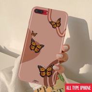 HP [H95] Case iphone 6+/ 7+/ 8+ Casing & Protective Cover Butterfly Motif Mattehp For All Types of C