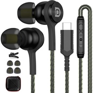 Fon Telinga USB C iMangoo untuk iPhone 17 17e 16 16e 15, Earbud Berwayar, Fon Telinga USBC dengan Mi