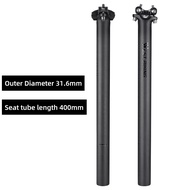 เวสต์การขี่มอเตอร์ไซค์ไฟเบอร์คาร์บอนจักรยานหลักอานหลักอานไฟเบอร์ออฟเซ็ตเสาเบาะนั่งพร้อมที่ยึดอะลูมิเ