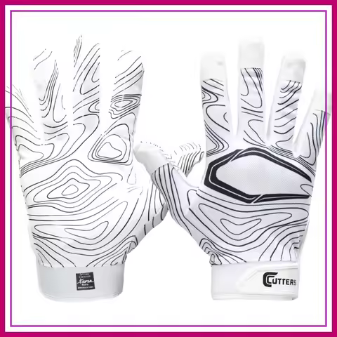 Football Gloves for Receiver with Silicone Grip, Adult & Youth