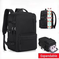 30-45L Travel Bagpack woman expandable waterproof carry on backpack shoe Compartment fits 16 inch La