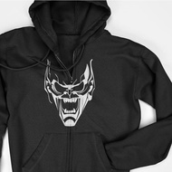 Zipper Hoodie Jacket - Green Goblin Mask