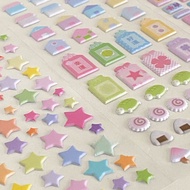 Korean Style Waka Waka Bubble Stickers Lucky Elements Star Foam Stickers For Diy Projects