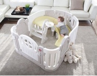全新現貨 韓國製造 Yaya Calming Spiral Slide & Babyroom BB 圍欄連旋轉滑梯 Mint 灰色