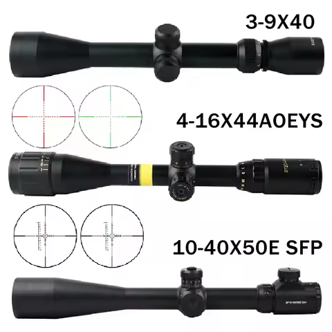 3-9X40 10-40X50ESFP Optics Sight Scope 4-16X44AOEYS Red Green Illuminated Outdoor Hunting Riflescope
