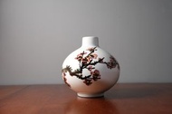 早期中華陶瓷 開片花瓶 中華陶瓷梅花