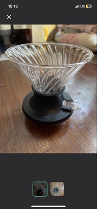 全新V60 玻璃咖啡濾杯