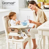 gromast可攜式寶寶餐椅兒童餐桌椅多功能嬰兒飯椅子可摺疊座椅