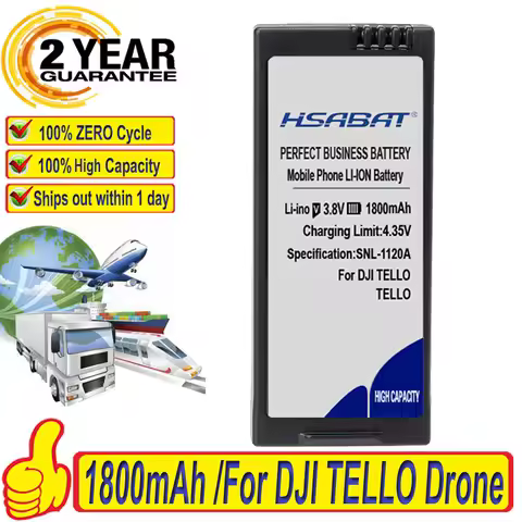 Top Brand 100% New 1800mAh Battery for DJI Tello Drone Flight Battery Accessories Batteries