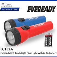 EVEREADY LC1L2A (AA BATTERY) / LC1L2D (D BATTERY) LED TORCH LIGHT FLASH LIGHT WITH 2X BATTERIES