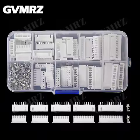 260PCS XH2.54 6/7/8/9/10 Pin Terminals Plastic Shell Male Female Plug Socket Wire Connector XH 2.54 