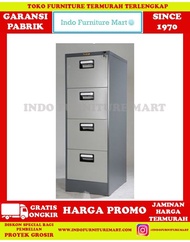FreOnkir Lemari Arsip Filing Cabinet Kantor Besi Datascrip Top 4 Laci
