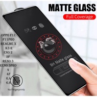 Tempered matte glass oppo f11 f11pro realme x k3 reno 2 2f 3 3pro 4 4f 6.4 6.6 7 7i 7pro 9 pro if an