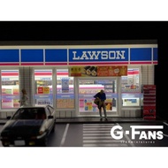 BEST SELLING G-FANS MODEL 1 PREMIUM DIORAMA LAWSON MART MINI MARKET WITH LED 710024 HOTWHEELS DIECAS