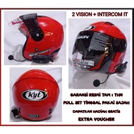 KYT 2 vision Helmet Intercom Package Bluetooth IT E1 Half Face Original KYT