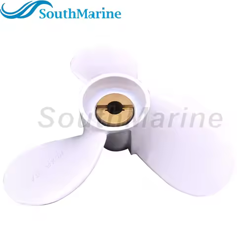 Outboard Engine Old Shear Pin Type 6E0-45941-00-EL Propeller 3x7 1/2x8" for Yamaha 4HP 5HP Marine 2/