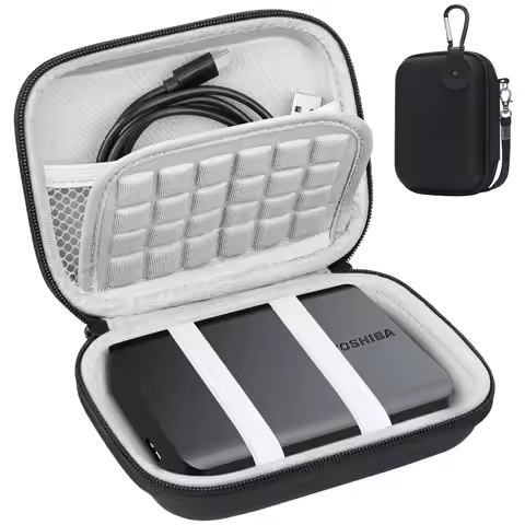 Hard Drive Carrying Case for Toshiba Canvio Basics/Canvio Flex/Advance/Gaming Portable External Hard