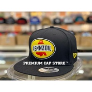 Premium Men Snapback Cap Hat Topi Lelaki Dewasa Joey Logano 22 New Era Black Pennzoil