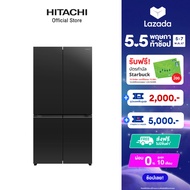 Hitachi ฮิตาชิ ตู้เย็น 22.8 คิว 645 ลิตร มัลติดอร์ multidoor French Bottom Freezer รุ่น R-WB700PTH2