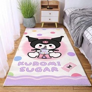 Bed Foot Carpet, Fleece Bed Carpet, Bedroom Decoration size 55x85 (cute cat pattern)