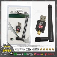 Mini Dongle WiFi USB 300 Mbps 802.11N With Antenna Wireless Adapter Internet for PC Computer Laptop 