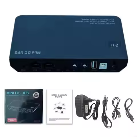 Portable Mini UPS Power Supply for Modems Surveillances 12V 9V 5V Backup Battery
