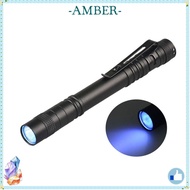 AMBER Pen Shape Flashlight, Waterproof Mini LED Flashlight, Useful LED Portable Pen Clip Lighting To