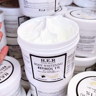 Kem body kích trắng mạnh Retinol 1% HER hủ 500gr hương nước hoa căng mịn da