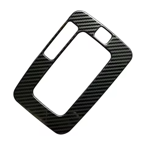 for Ford Ranger Everest Endeavor 2015+ Carbon Fiber Stainless Steel Gear Shift Panel Cover Trim Fram