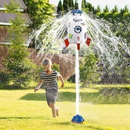 Sprinklers for Yard Rocket Outdoor Water Toys for Kids Rocket Design Powered Lift Off 9-16ft & Spin 