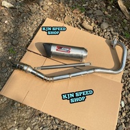 Ahm Stainless Pipe 32mm Exzos 1Sett PNP Lc135v1/v2 SuzukiRider150Carb/fi RS150 Rsx150 MT15 Winner