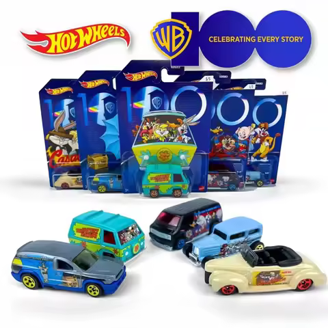 Original Hot Wheels Cars Disney 100th Anniversary HMV73 Looney Tunes 1/64 Scale Miniature Cars Cart 